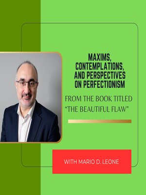 cover image of Maxims, Contemplations, & Perspectives on Perfectionism